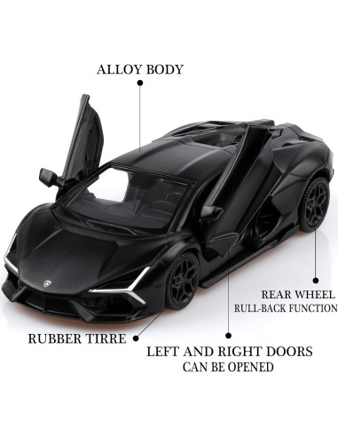 Coche Diecast Lamborghini Revuelto 1/36 Rojo - Juguete Infantil