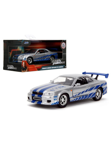 Juguete coche metal fundido Jada Toys Nissan Skyline GT-R R34 1:32