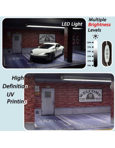 Vitrina para coches a escala 1/24 con luz LED - 8 lugares 2