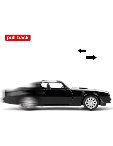 Coche de Juguete Pontiac Firebird Trans Am 1:36 RMZ City Negro