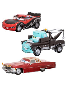 Set de Juguetes Die Cast Disney Cars - Lightning McQueen, Mater y Dex 1:43