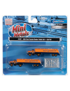 Escala 1:160 Tractor Ford 1954 con Remolque Cisterna Gulf Oil