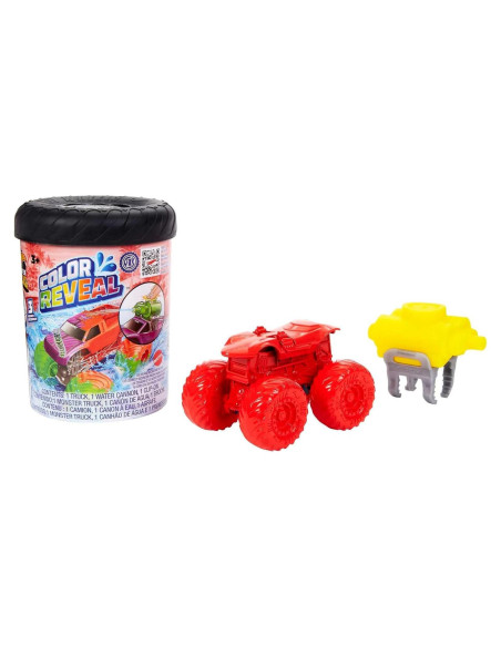Hot Wheels Camión Monstruo Revelación de Color 1:64 con Tanque