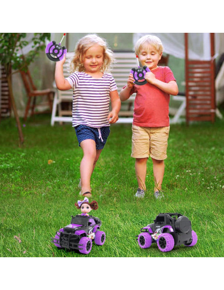 Coche de Control Remoto para Niñas Wagkew 1:20 con Muñeca LED