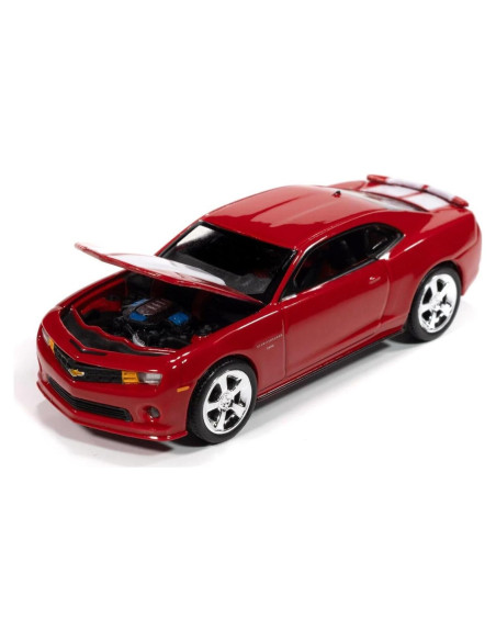 Coche Diecast 1/64 Auto World 2010 RS/SS Rojo con Rayas Coche Diecast 1/64 Auto World 2010 RS/SS Rojo con Rayas