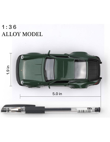 Coche de metal a escala 1/36 Porsche 911 Turbo 1978 TOKAXI