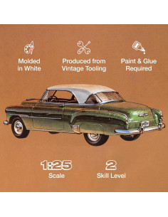 Kit de Modelo AMT 1951 Chevrolet Bel Air 2-en-1 Escala 1:25 2