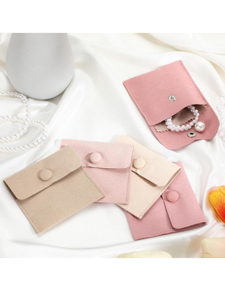 Cunno 120 Bolsas de Microfibra para Joyería con Paño 8x8cm