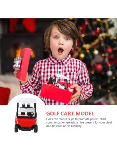 Mini Carrito de Golf IMIKEYA 1:20 Metal Fundido Rojo 2