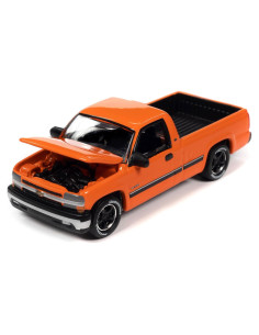 Camión de Modelo Johnny Lightning Silverado Naranja 1:64