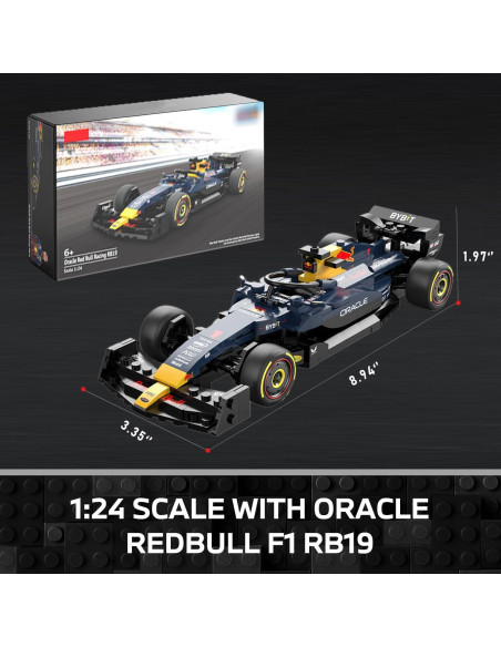 Modelo de Coche de Carreras RedBull F1 RB19 333 Piezas