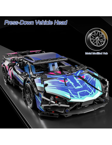 Conjunto de Bloques de Construcción Chodia Superauto 1:14 1314 PCS