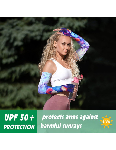 12 Pares de Mangas UV para Mujeres - Protección Solar 53cm
