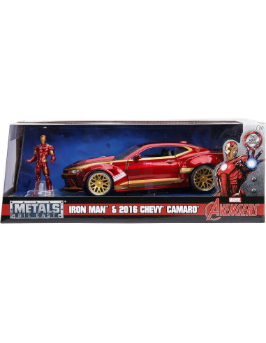 Auto de fundición Jada Toys 2016 Chevy Camaro SS Iron Man 27.94 cm