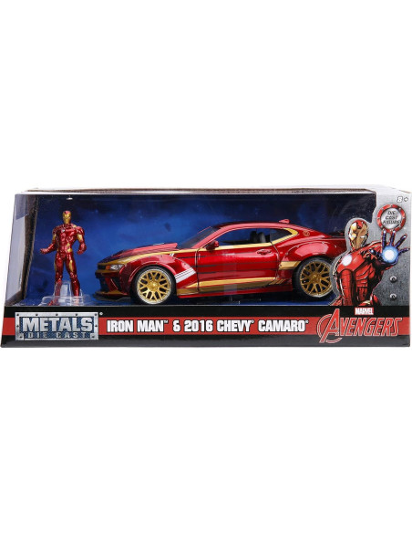 Auto de fundición Jada Toys 2016 Chevy Camaro SS Iron Man 27.94 cm Auto de fundición Jada Toys 2016 Chevy Camaro SS Iron Man 27.94 cm