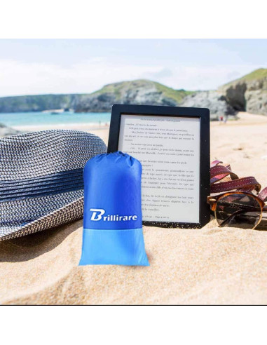 Manta de Playa Impermeable BRILLIRARE 279x216 cm a Prueba de Arena