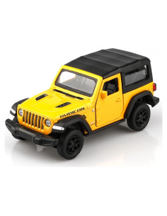 Coche de Metal a Escala 1/36 Jeep Wrangler Amarillo