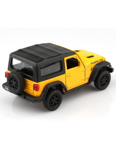 Coche de Metal a Escala 1/36 Jeep Wrangler Amarillo 2
