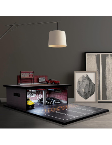 Vitrina de Garaje 1/64 CXIIUUI con Luz LED y 11 Espacios