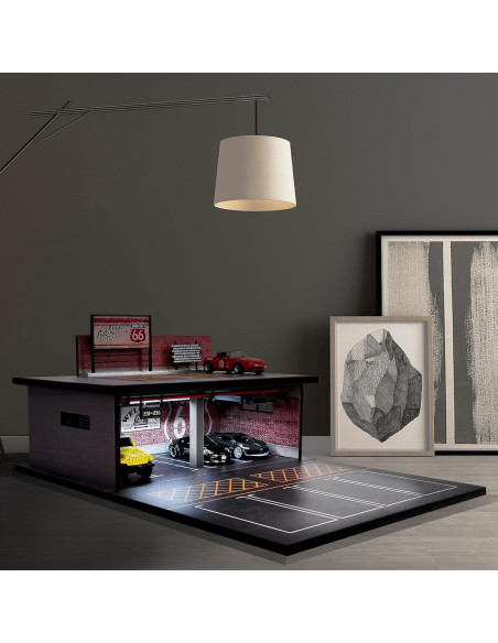 Vitrina de Garaje 1/64 CXIIUUI con Luz LED y 11 Espacios