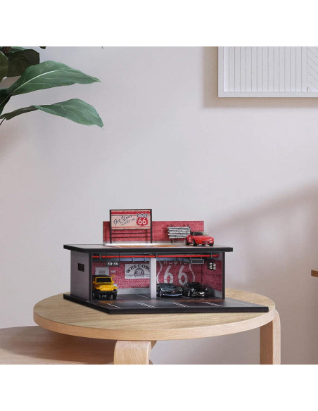 Vitrina de Garaje 1/64 CXIIUUI con Luz LED y 11 Espacios