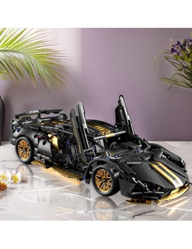 Bloques de Construcción Chodia Supercarro 1:14 Negro