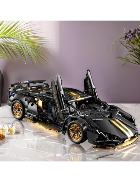 Bloques de Construcción Chodia Supercarro 1:14 Negro Bloques de Construcción Chodia Supercarro 1:14 Negro