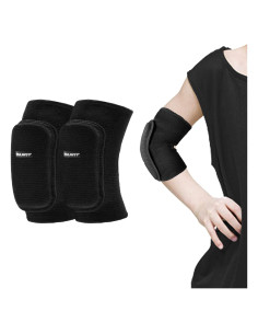 Protectores de Codo EULANT para Niños - Ajustables, Negro-XS