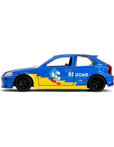 Jada Toys Sonic The Hedgehog 1997 Honda Civic Type-R 1:32