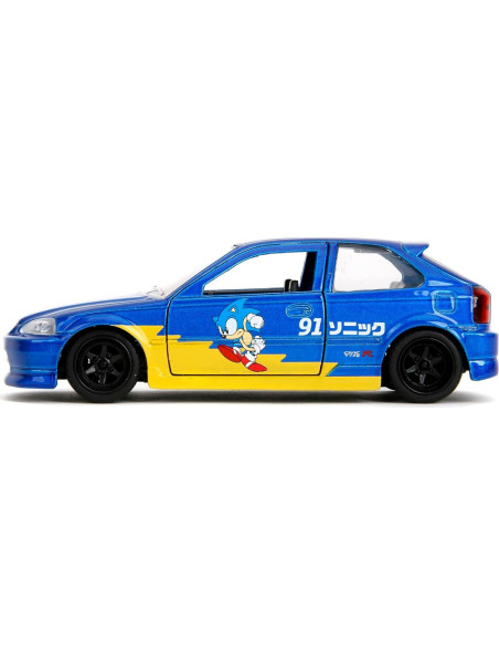 Jada Toys Sonic The Hedgehog 1997 Honda Civic Type-R 1:32 Jada Toys Sonic The Hedgehog 1997 Honda Civic Type-R 1:32