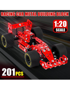 Kit de Construcción Coche de Carreras Rojo Ferthor 1:20 2