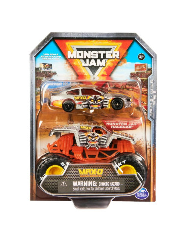 Monster Jam 2-Pack Camión y Auto 1:64 Max-D