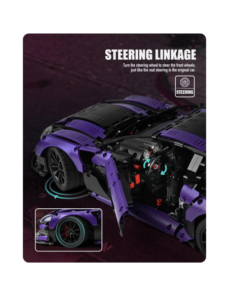 Nifeliz GT4 MOC Coche de Construcción 3850 Piezas 1:8