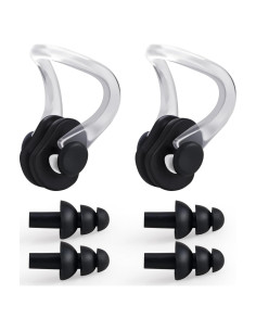 2 Juegos de Tapones de Silicona Impermeables para Nadar Dizokizo