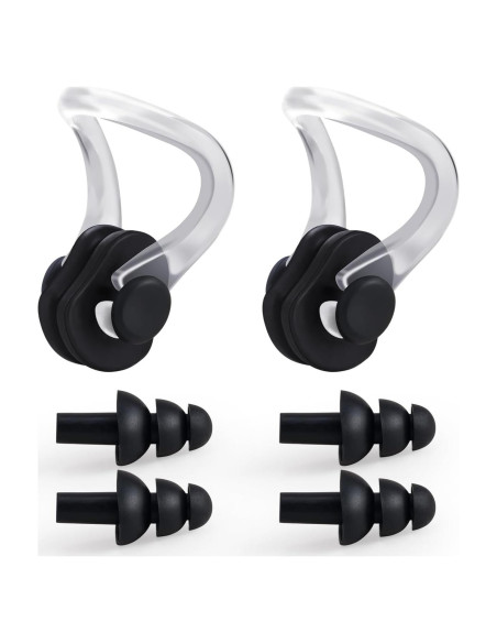 2 Juegos de Tapones de Silicona Impermeables para Nadar Dizokizo