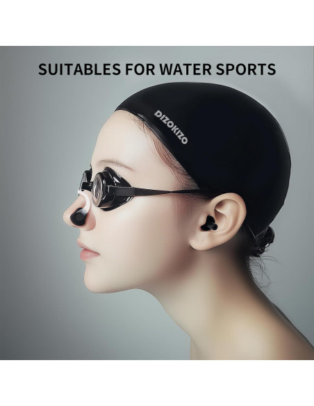 2 Juegos de Tapones de Silicona Impermeables para Nadar Dizokizo