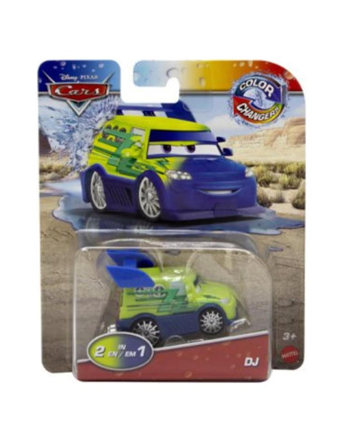 Vehículo DJ Disney Pixar Cars Color Changers 1:55