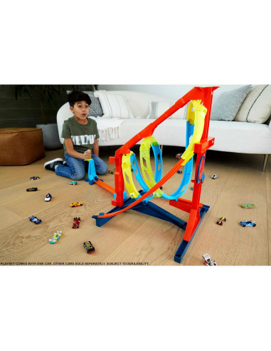 Pista de Autos Hot Wheels Tornado Corkscrew 1:64 con Vehículo