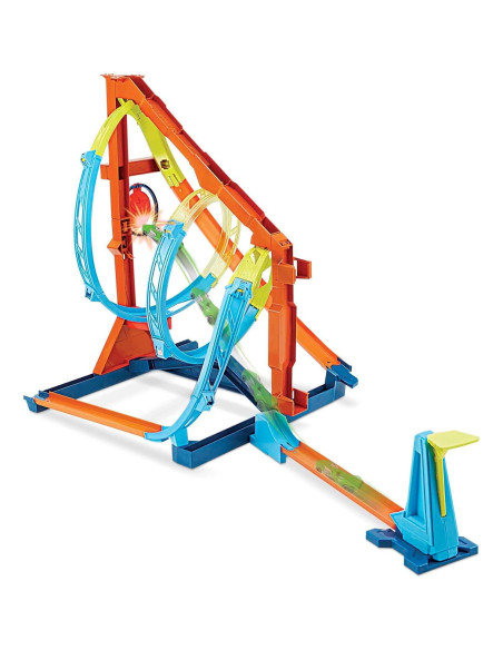 Pista de Autos Hot Wheels Tornado Corkscrew 1:64 con Vehículo