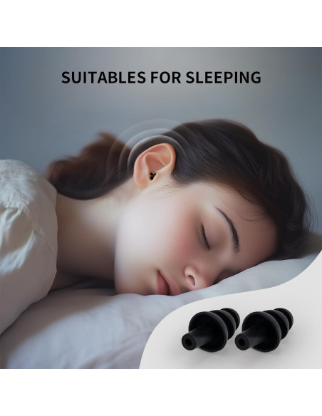 2 Juegos de Tapones de Silicona Impermeables para Nadar Dizokizo