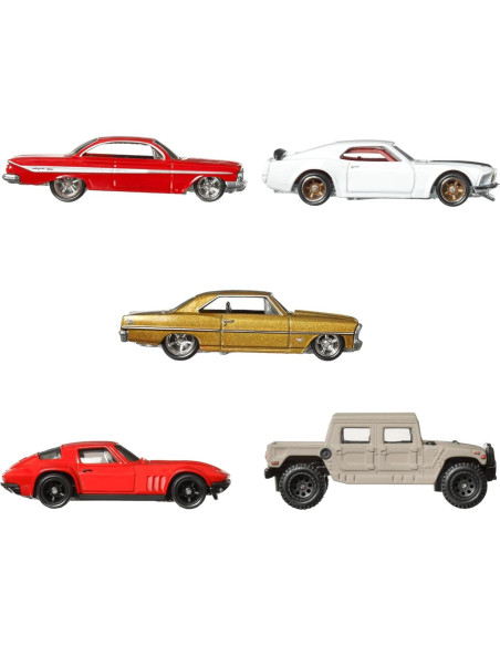 Hot Wheels Paquete 5 Autos Die-Cast Rápido y Furioso HKF07 Hot Wheels Paquete 5 Autos Die-Cast Rápido y Furioso HKF07
