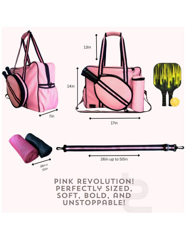 Bolsa de Pickleball Buuvu Pklb-g con 2 Toallas y Correa Ajustable