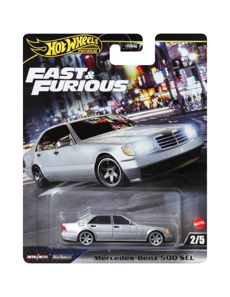 Hot Wheels Coche Premium Rápido y Furioso 1:64 Metal Hot Wheels Coche Premium Rápido y Furioso 1:64 Metal