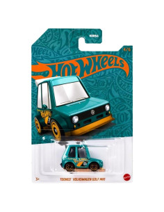 Hot Wheels Volkswagen Golf MK1 Toon 1:64 Perla y Cromo
