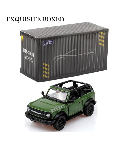 Coche de Metal a Escala 1/36 Ford Bronco TOKAXI Retroceso