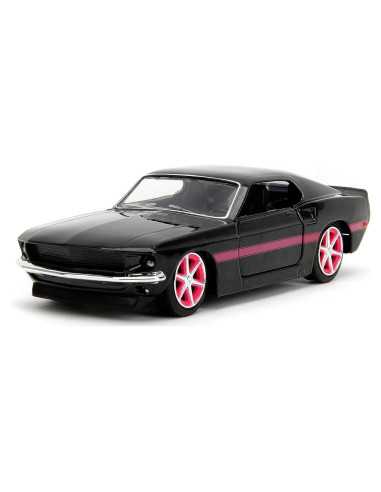 Coche de Metal 1:32 Jada Toys Ford Mustang Negro/Rosado