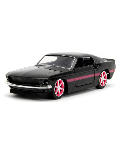 Coche de Metal 1:32 Jada Toys Ford Mustang Negro/Rosado