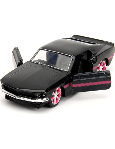 Coche de Metal 1:32 Jada Toys Ford Mustang Negro/Rosado