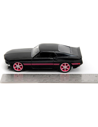 Coche de Metal 1:32 Jada Toys Ford Mustang Negro/Rosado