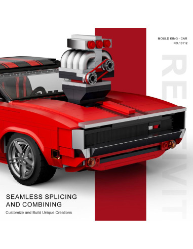 Mould King Auto Deportivo 10112 1869 Piezas para Construir